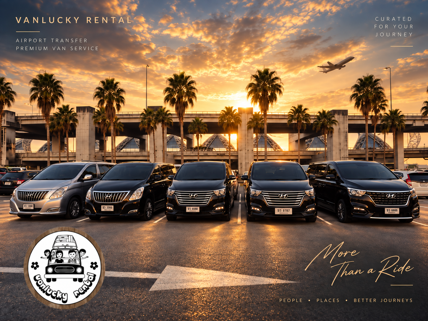 ขบวนรถตู้ VANLUCKY RENTAL